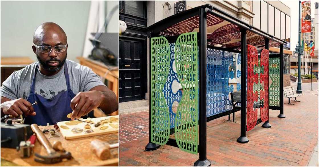 Ghanaian man wins best bus stop design championship in the US Ghanaian man wins best bus stop design championship in the US