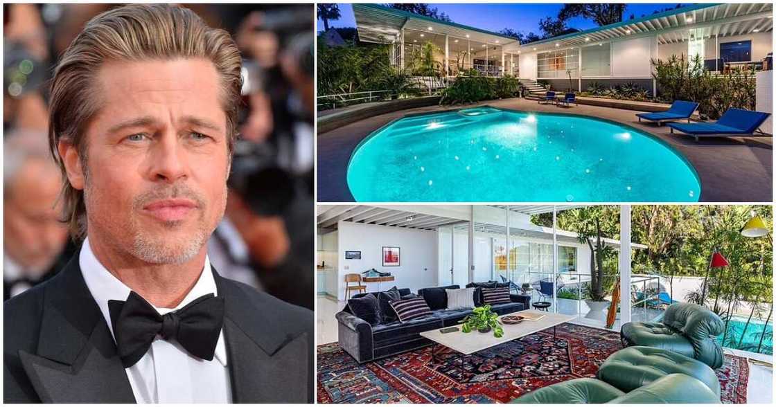 Photos of Brad Pitt and his $5.5 million mansion in Los Angeles Photos of Brad Pitt and his $5.5 million mansion in Los Angeles