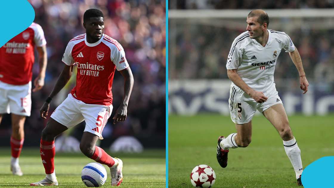 Thomas Partey, Zinedine Zidane, Arsenal, Tema Youth, Ashaiman. Thomas Partey, Zinedine Zidane, Arsenal, Tema Youth, Ashaiman.
