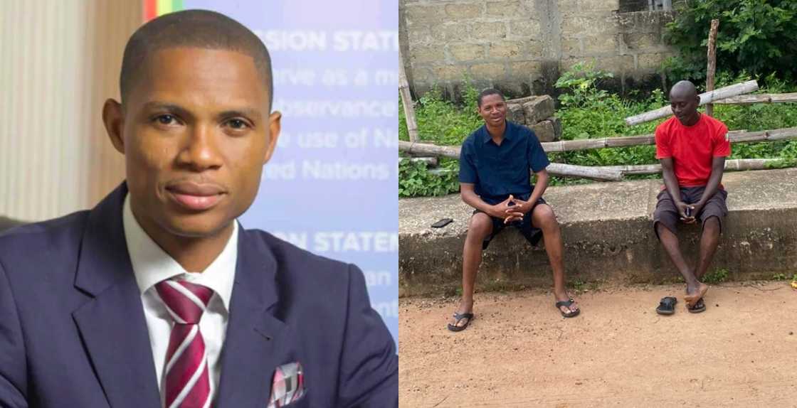 Madina MP Francis-Xavier Sosu relates constituents about their issues dressed as a simple man Madina MP Francis-Xavier Sosu relates constituents about their issues dressed as a simple man