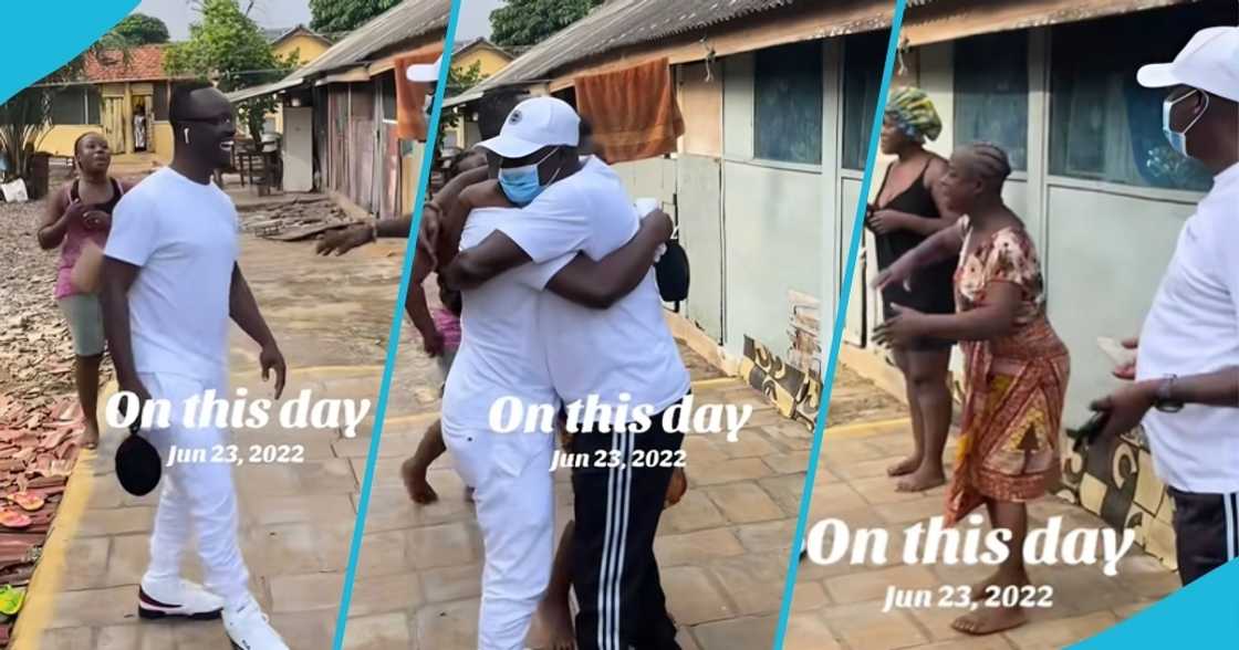 Ghanaian man, surprised family, family reunion, 7 years apart, King George Acquah Ghanaian man, surprised family, family reunion, 7 years apart, King George Acquah