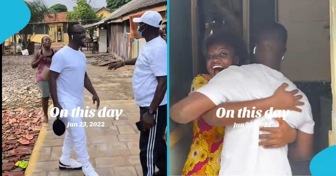 Ghanaian man, surprised family, family reunion, 7 years apart, King George Acquah Ghanaian man, surprised family, family reunion, 7 years apart, King George Acquah