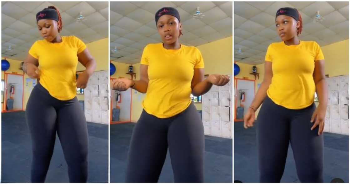 Pretty lady shakes her 'goods' in video. Pretty lady shakes her 'goods' in video.