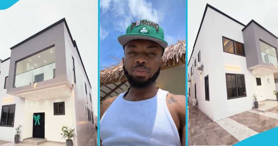 Ghanaian, man, businessman, luxurious house, mother, birthday, builds, commission, opening. Ghanaian, man, businessman, luxurious house, mother, birthday, builds, commission, opening.
