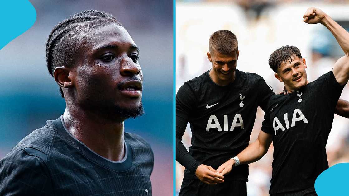 Mohammed Kudus, Tottenham Hotspur, Reading. Mohammed Kudus, Tottenham Hotspur, Reading.