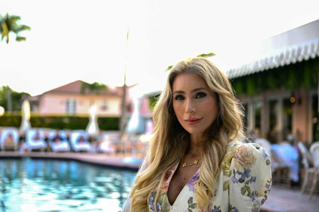 Political consultant Melissa Rein Lively poses at a hotel in Palm Beach, Florida