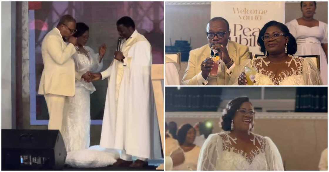 Bishop Gideon And Rev lady Mrs Olivia Titi-Ofei Look Regal In White Outfits For their 30th Wedding Anniversary Bishop Gideon And Rev lady Mrs Olivia Titi-Ofei Look Regal In White Outfits For their 30th Wedding Anniversary