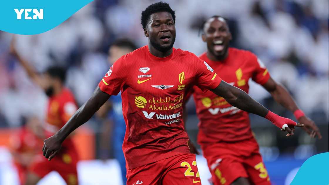 Christopher Bonsu Baah, Lamborghini Urus, Ghanaian footballers, Al Qadsiah, birthday celebration, Mansory-styled SUV, Bonsu Baah's birthday, Saudi Pro League, social media reactions.