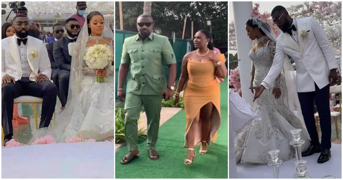 Dumelo and wife at Kojo Jones wedding Dumelo and wife at Kojo Jones wedding