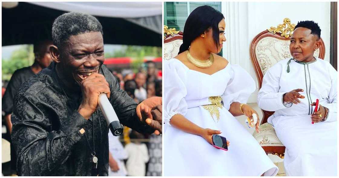 Agya Koo celebrates Wayoosi's wife