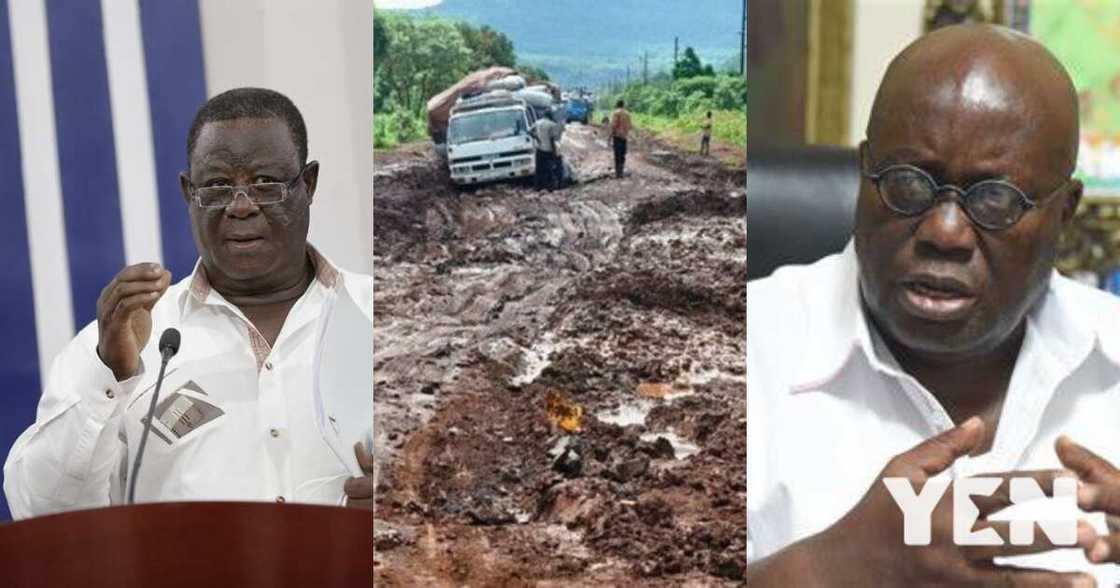 Akufo-Addo almost wept while travelling on deplorable Hamile road