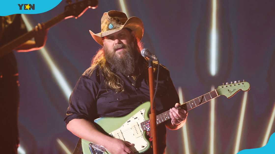 Chris Stapleton onstage at the 60th Academy of Country Music Awards in Frisco, Texas. Chris Stapleton onstage at the 60th Academy of Country Music Awards in Frisco, Texas.