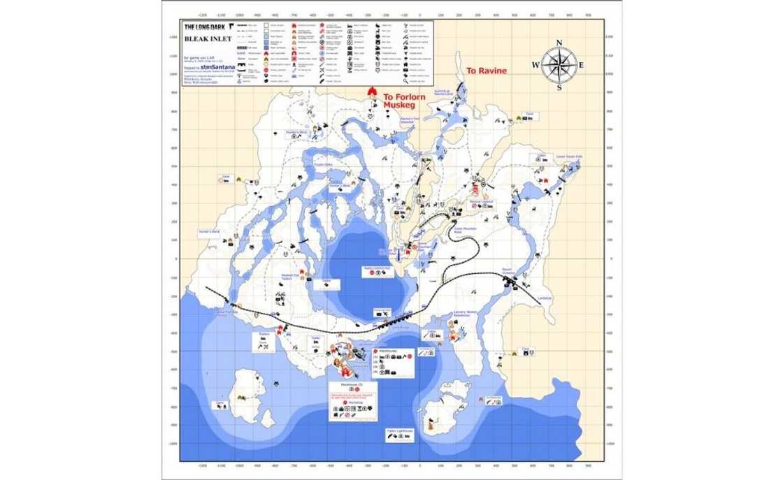The long dark map The long dark map