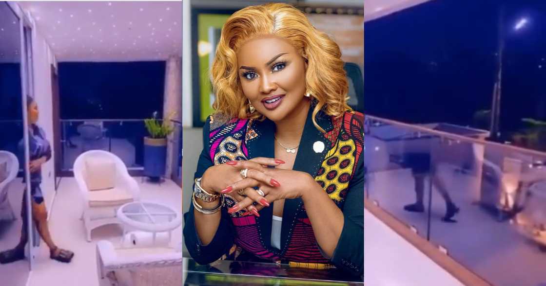 Nana Ama McBrown Mansion: Video of Actress Luxurious Glass Mansion Warms Hearts Nana Ama McBrown Mansion: Video of Actress Luxurious Glass Mansion Warms Hearts