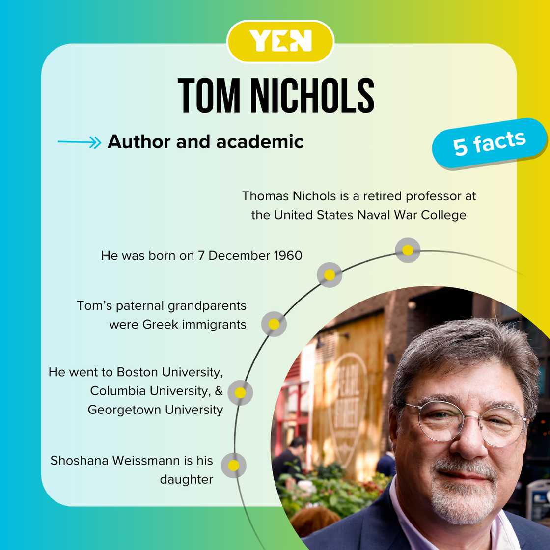Top-5 facts about Tom Nichols