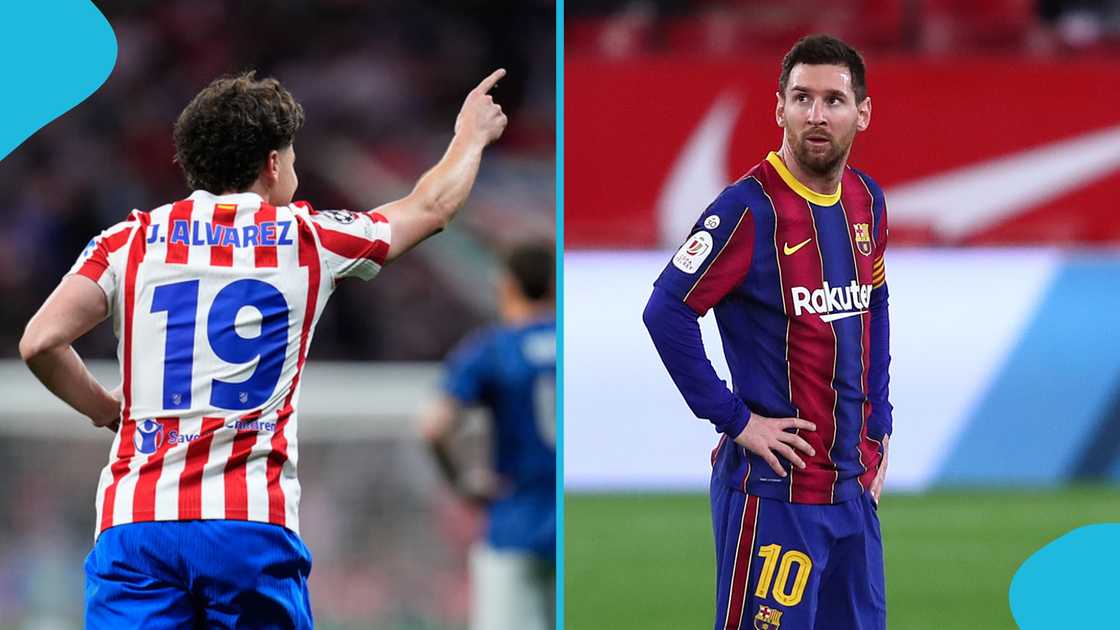 Julián Álvarez, Sergio Agüero, Álvarez overtakes Messi, Atlético Madrid, Champions League, Álvarez's goal record, Lionel Messi, UEFA Champions League, Ateltico Madrid 1-1 Arsenal, Argentine striker.