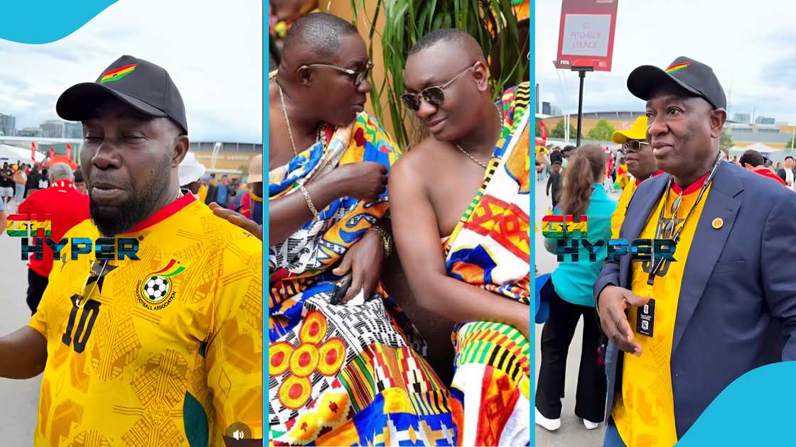 Osei Kwame Despite, Ernest Ofori Sarpong, World Cup, Kakalika dance, Ghana vs Panama Osei Kwame Despite, Ernest Ofori Sarpong, World Cup, Kakalika dance, Ghana vs Panama