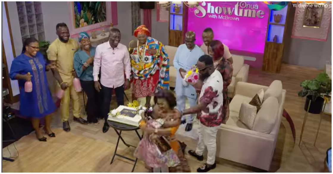 Nana Ama McBrown, Baby Maxin, Maxwell Mensah and Onua TV staff