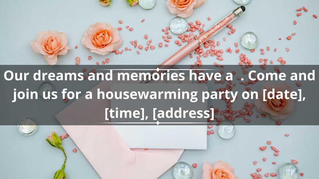 Housewarming party invitation messages