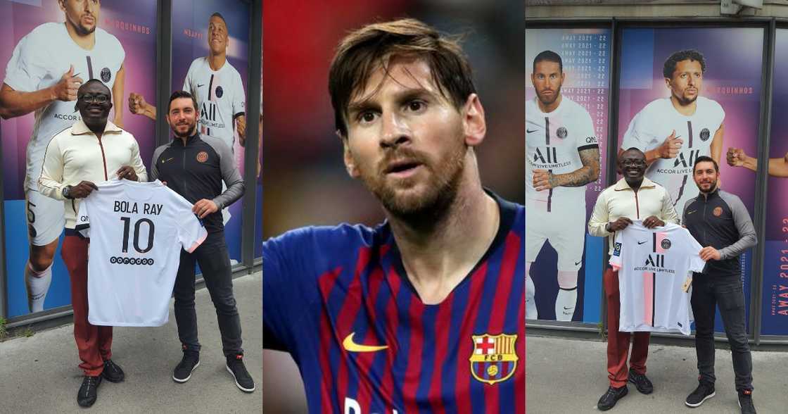 Bola Ray visits Lionel Messi's rumoured next team; photos pop up Bola Ray visits Lionel Messi's rumoured next team; photos pop up
