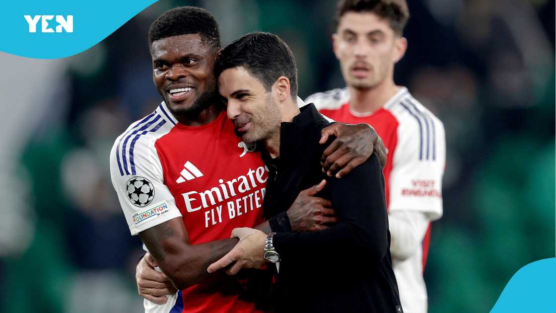 Thomas Partey, UEFA Champions League, Arsenal, Mikel Arteta, Wilfred Osei Kwaku, Palmer, Ghana football. Thomas Partey, UEFA Champions League, Arsenal, Mikel Arteta, Wilfred Osei Kwaku, Palmer, Ghana football.