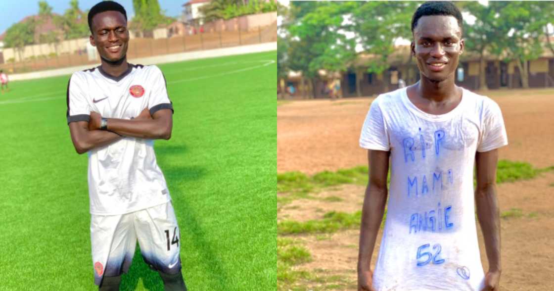 RIP mama, I Dedicate this Goal to her - Gh Footballer Stirs Emotions as he Mark's 4th Anniv of Mom's Death