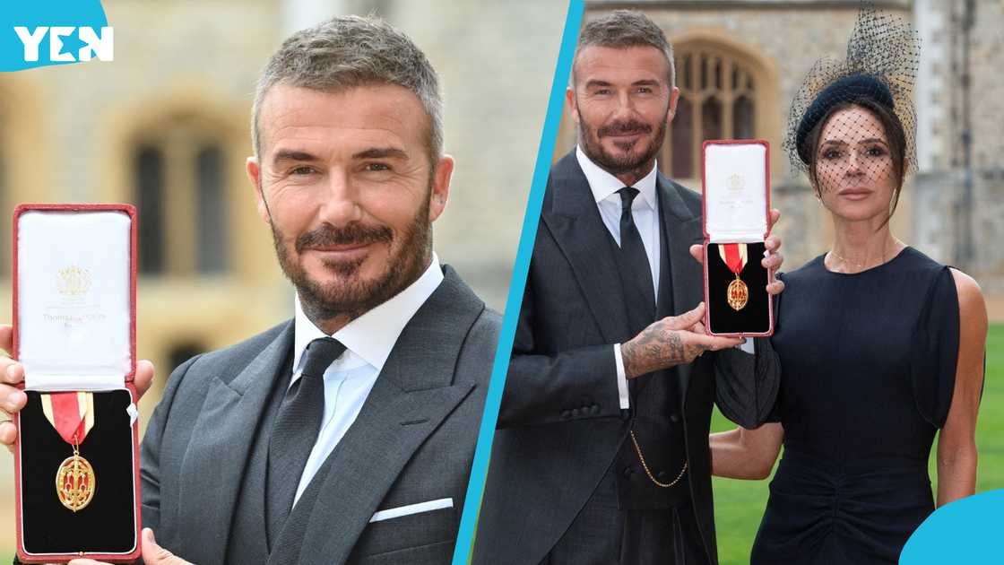 David Beckham Real Madrid, England football, Beckham party, Cruz Beckham, King Charles III, MLS playoffs, Lionel Messi, Tadeo Allende, celebrity party, football icons, Major League Soccer, East End London, Beckham knighthood ceremony