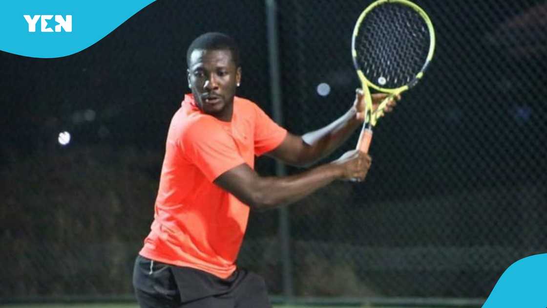 Asamoah Gyan was once accused of allegedly assaulting an individual on a tennis court. Asamoah Gyan was once accused of allegedly assaulting an individual on a tennis court.