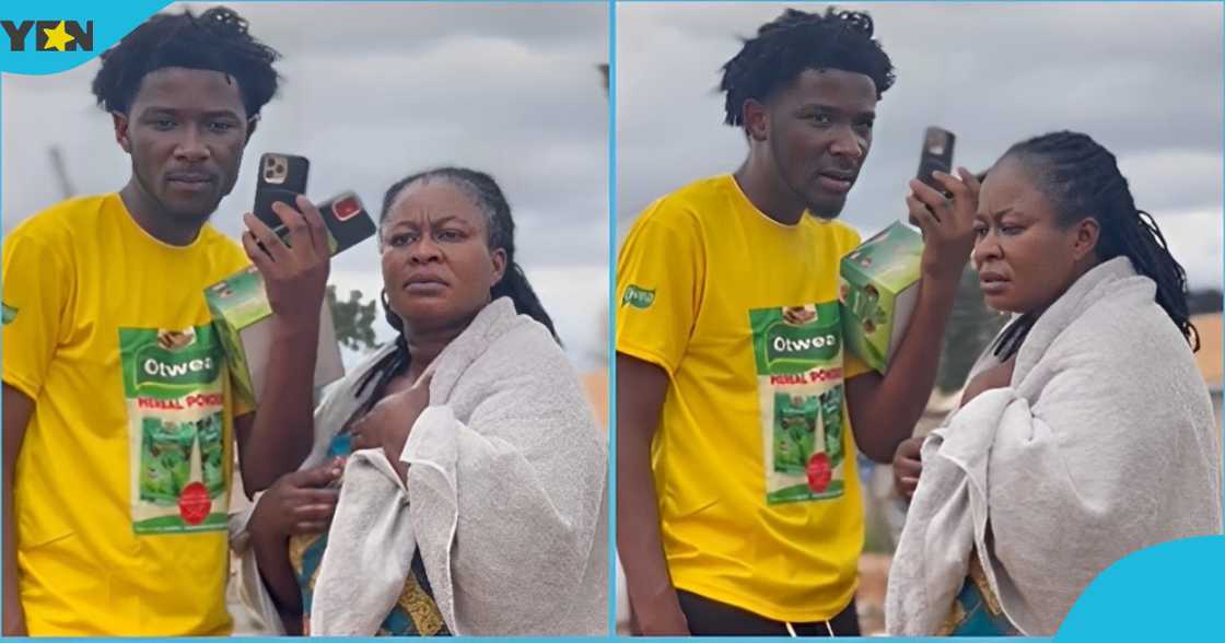 Photo of interviewer and a Ghanaian woman during a loyalty test.