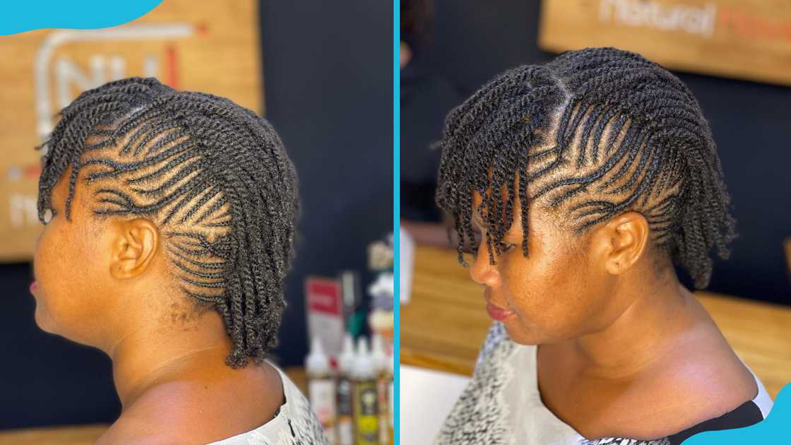 Cornrow with twists Cornrow with twists