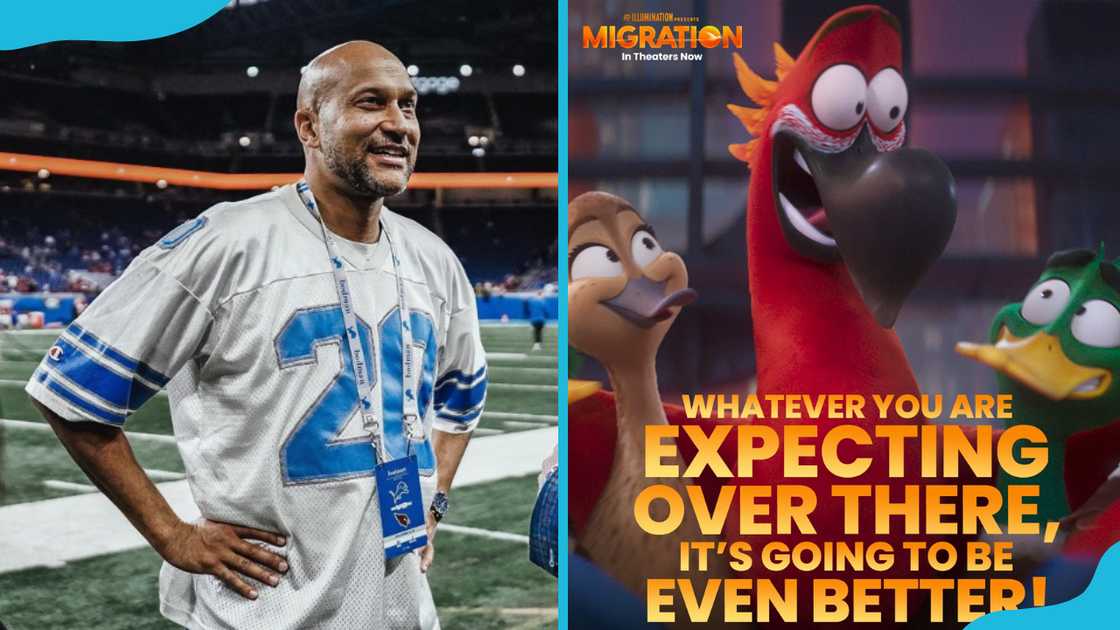 Keegan-Michael Key and Delroy from Migration movie Keegan-Michael Key and Delroy from Migration movie