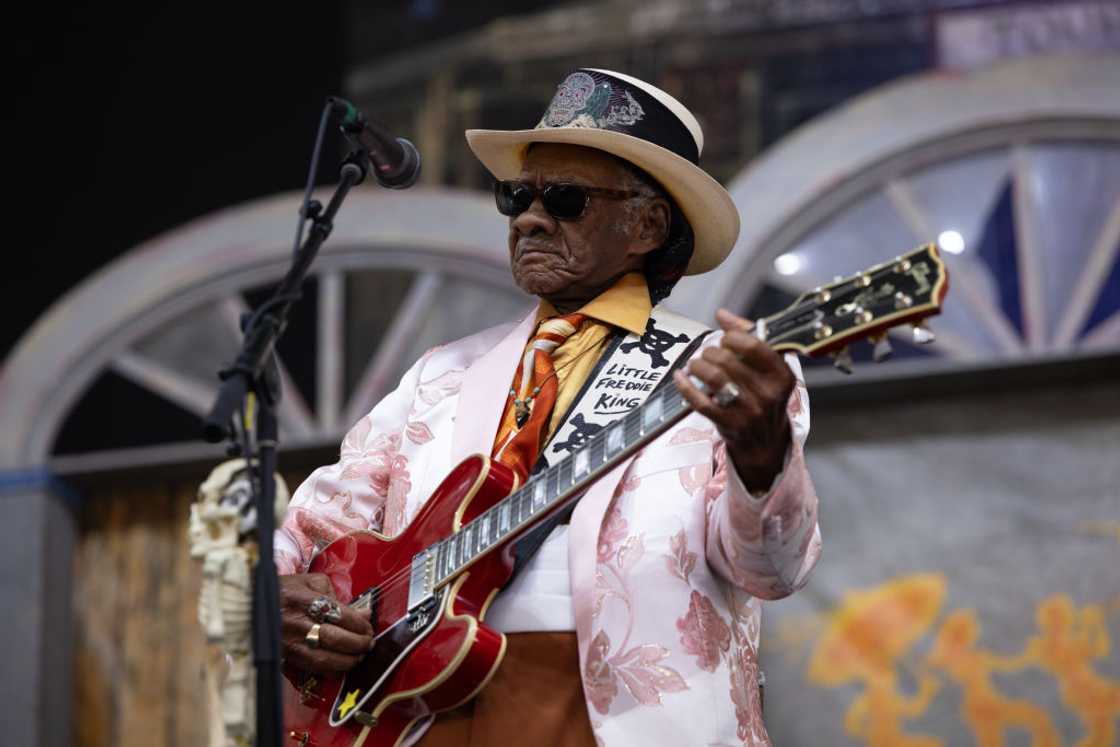Little Freddie King performs during the 2024 New Orleans Jazz & Heritage Festival Little Freddie King performs during the 2024 New Orleans Jazz & Heritage Festival