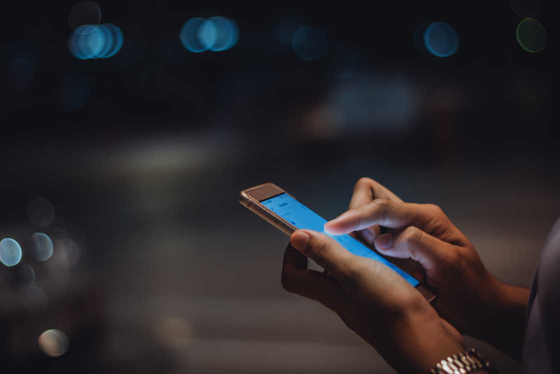 Woman using a smartphone