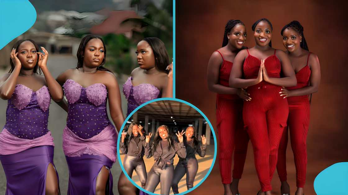 Roses Triplets, Marry, Ghana, Joynews, identical twins, identical triplets, education, people, sisters, Rosemond, Rosemary, Rosina