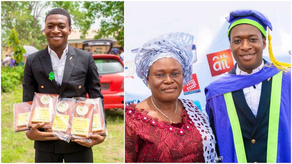 The man thanked God for his success. The man thanked God for his success.