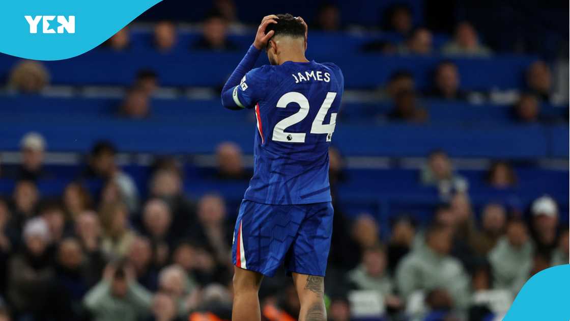 Reece James, Reece James injury, Chelsea Champions League, hamstring injury update, Chelsea vs PSG, Chelsea squad news, Reece James sidelined, Premier League standings, Estevão Willian return.