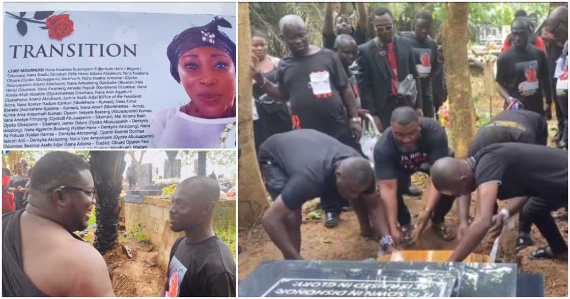 Ghanaian entertainment journalist buries his mom. Ghanaian entertainment journalist buries his mom.