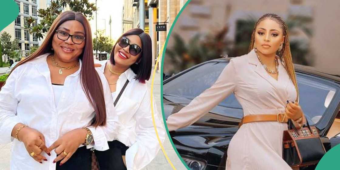 Junior Pope: Regina Daniels' mum visits Anam River Junior Pope: Regina Daniels' mum visits Anam River