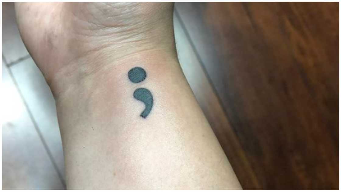 Semicolon tattoo meaning Semicolon tattoo meaning