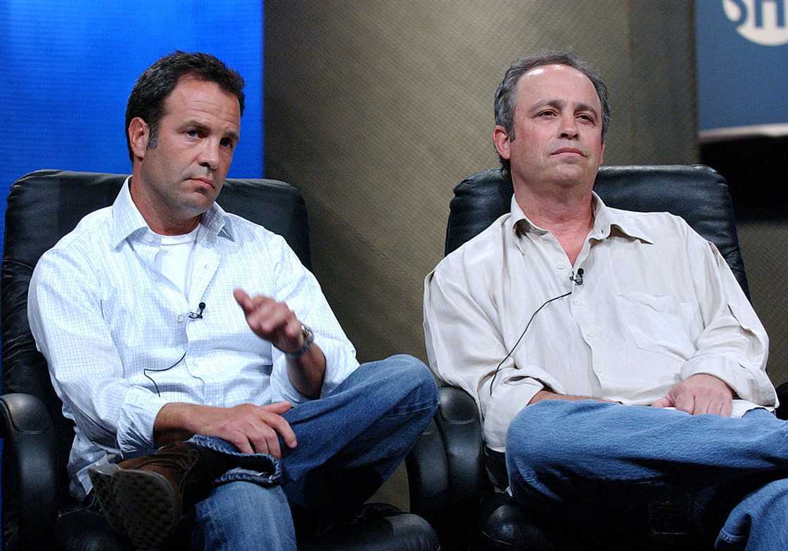 Stephen Godchaux (L) and John Masius (R) during Showtime Network Summer TCA