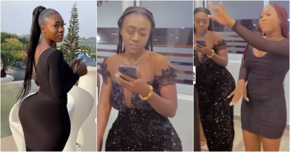 Hajia Bintu steals the spotlight at friend's b'day party as she flexes her banging coca-cola shape