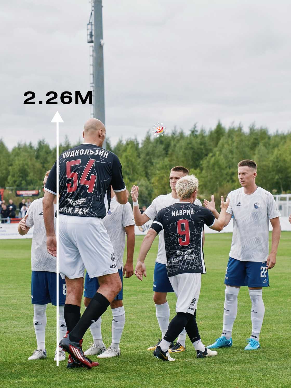 Pavel Podkolzin's football debut, World's tallest footballer, Russian Cup, Ankal Moscow results Pavel Podkolzin's football debut, World's tallest footballer, Russian Cup, Ankal Moscow results
