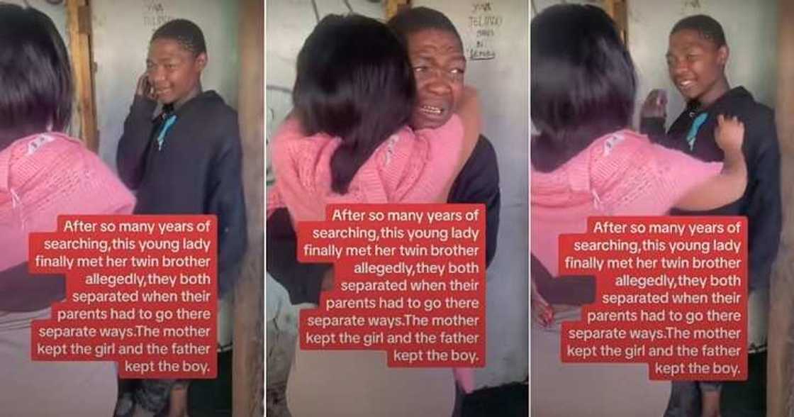 Lady finds twin brother after years of searching Lady finds twin brother after years of searching