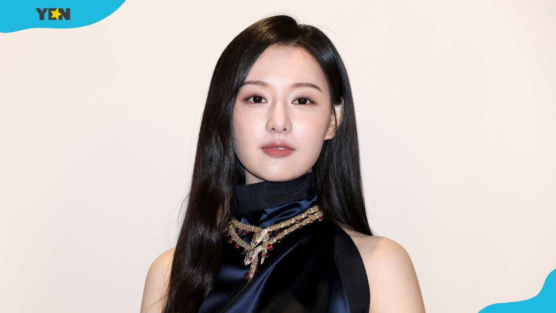 Actress Kim Ji-Won poses for a photocall for the BVLGARI "Serpenti Infinito" exhibition at Futura Seoul.