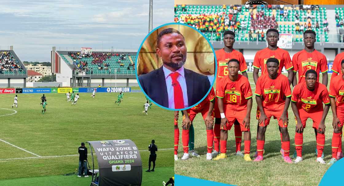 Laryea Kingston and some Black Starlets players Laryea Kingston and some Black Starlets players