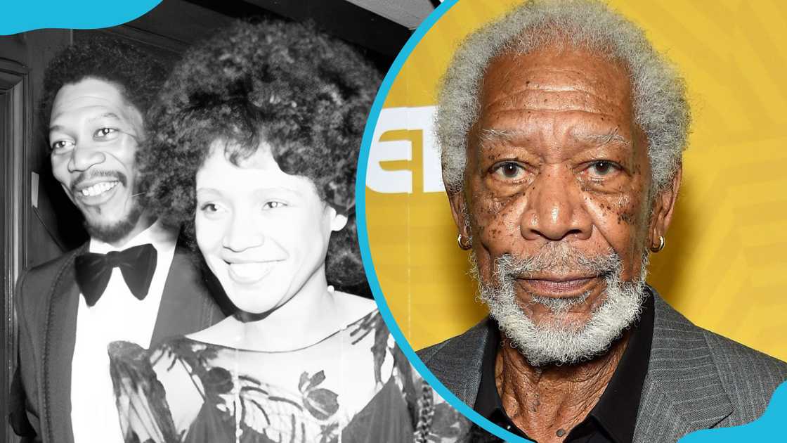 Morgan Freeman and ex-wife Jeanette Adair Bradshaw.