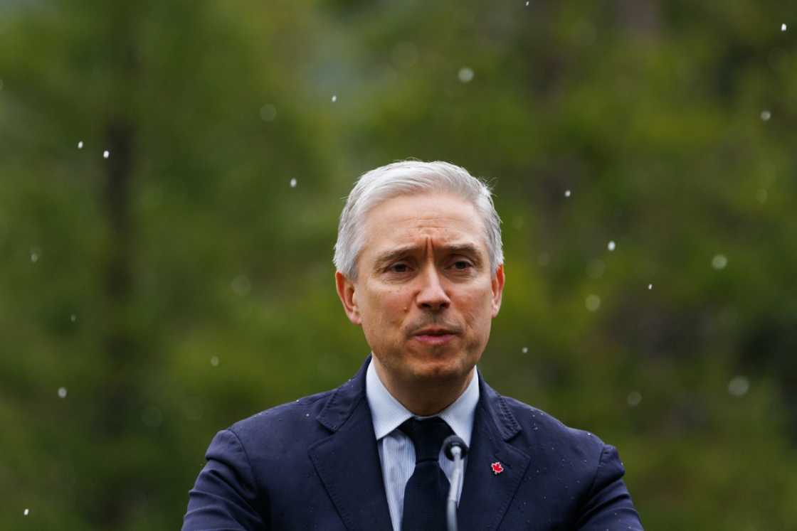 Canadian Finance Minister François-Philippe Champagne speaks at a press conference during the G7 Finance Ministers and Central Bank Governors' Meeting in Banff, Alberta, Canada Canadian Finance Minister François-Philippe Champagne speaks at a press conference during the G7 Finance Ministers and Central Bank Governors' Meeting in Banff, Alberta, Canada