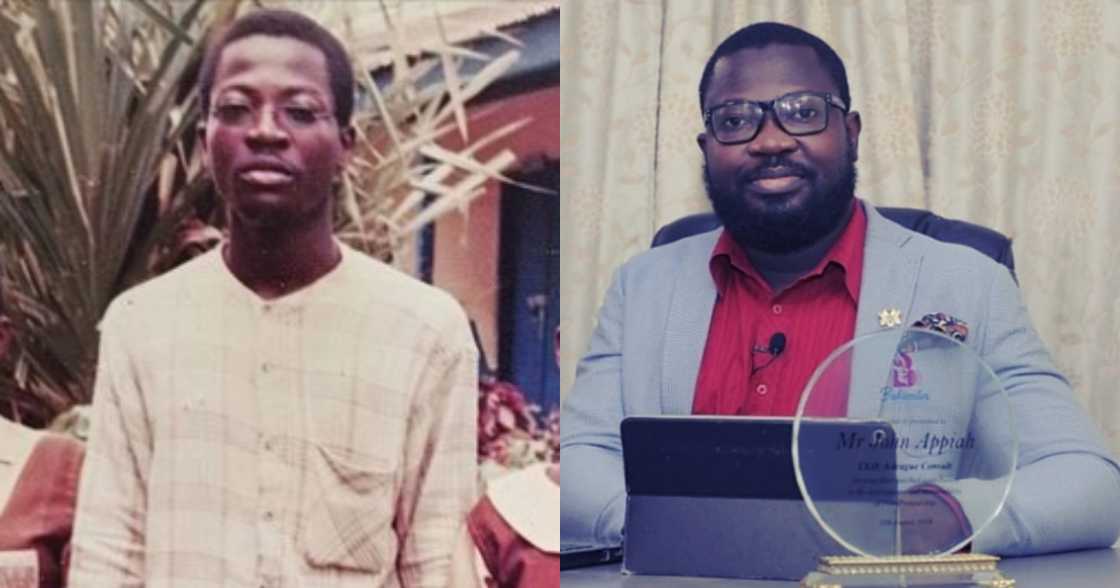 The past is not the present: Former Joy FM worker shares grass to grace story with throwback photo