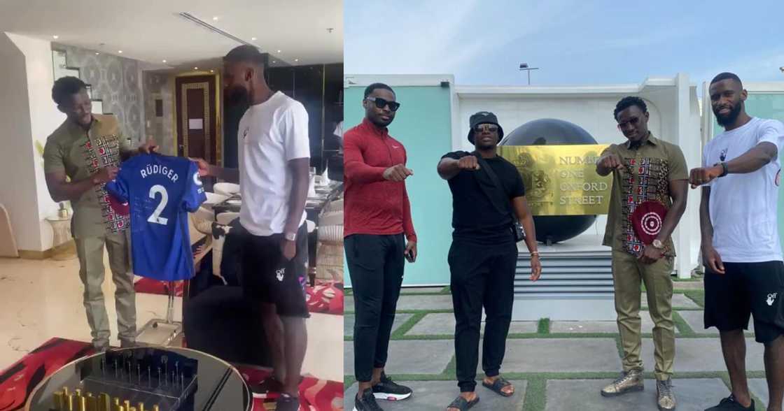 Cheddar and Chelsea star Antonio Rudiger Cheddar and Chelsea star Antonio Rudiger