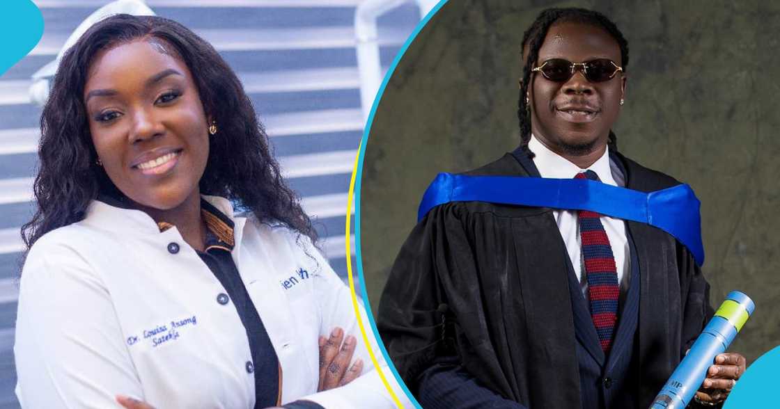 Dr Louisa and her husband, Stonebwoy, Global Citizen